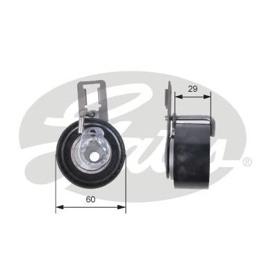 T43230 (7784-21166)  Натяжний ролик ременя ГРМ GATES POWERGRIP TENSIONER1