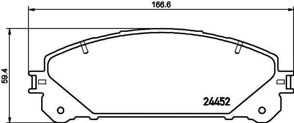 2445201 TEXTAR Гальмівні колодки до дисків1