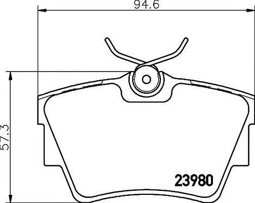 2398001 TEXTAR Гальмівні колодки до дисків1