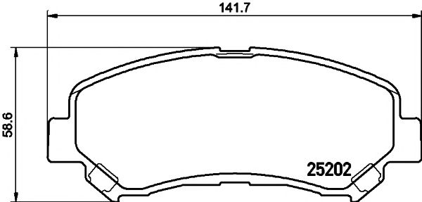 2520201 TEXTAR Гальмівні колодки до дисків1