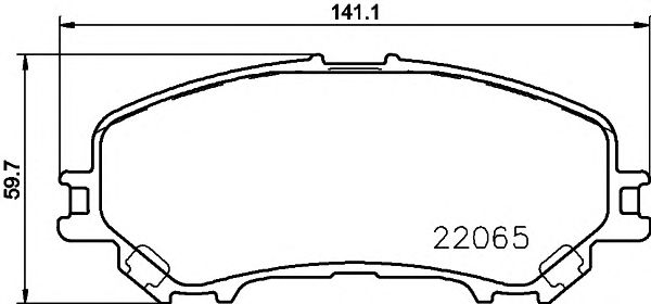 2206501 TEXTAR Гальмівні колодки до дисків1