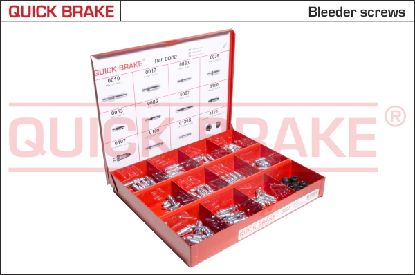 0002 QUICK BRAKE Комплект штуцерів прокачування гальм1