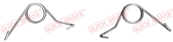 113-0501 QUICK BRAKE Пружины супорта (заднього) VW Golf IV/Skoda Octavia 96-06 (К-кт L+R)1