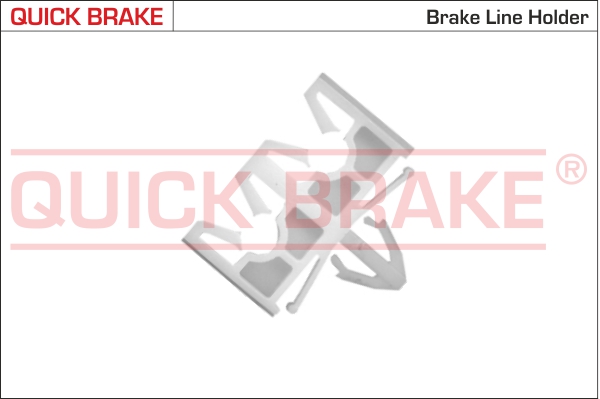 WA QUICK BRAKE Кліпса кріплення гальмівної трубки1