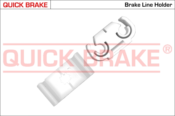 W QUICK BRAKE Клипса крепления тормозных трубок/2 шт. (3/16''- 5mm)1