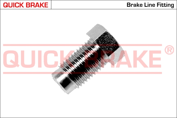 F QUICK BRAKE З'єднувач трубки гальмівної (3/8''x24/11x21/d5.0)1