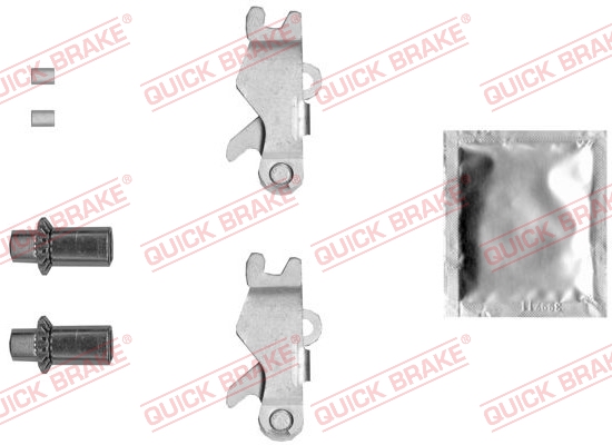 120 53 001 QUICK BRAKE Трещітка колодок ручника MB Vito (W639) 03- (к-кт)1