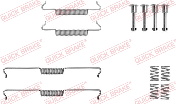 105-0041 QUICK BRAKE Комплект пружинок колодок ручника VW Touareg/Porsche Cayenne 10-1