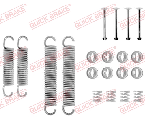 105-0601 QUICK BRAKE Комплект пружинок колодок ручного гальма1