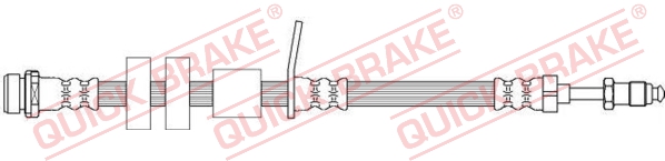 32.702 QUICK BRAKE Шланг тормозной (передний) Ford Focus III 1.0-2.0TDI 10- (402mm)1