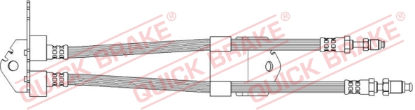 36.701 QUICK BRAKE Шланг тормозной (задний) Ford Transit 2.3/2.2TDCi-3.2TDCi 06- (К-кт) 582mm/600mm1