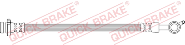 58.021 QUICK BRAKE Шланг тормозной (задний/L) Nissan Juke/Leaf 10- (198mm) M10x11