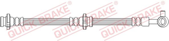 50.744 QUICK BRAKE Шланг тормозной (передний/R) Nissan Leaf 10- (626mm) M10x11