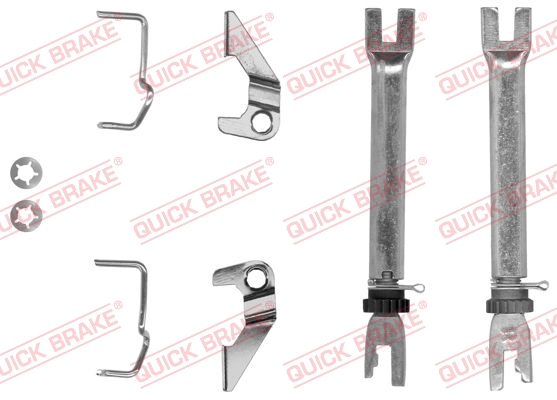 102 53 009 QUICK BRAKE Трещітка колодок ручника Opel Astra F/G/H/Combo/Vectra B 91- (к-кт)1