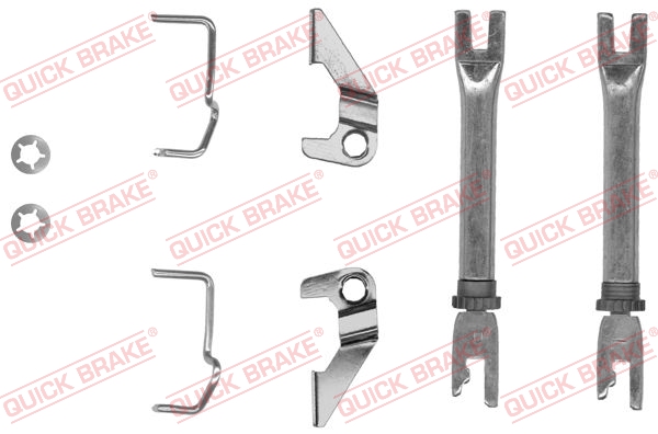 102 53 014 QUICK BRAKE Тріскачка колодок ручника Daewoo Matiz 0.8/1.0 98- (к-кт)1