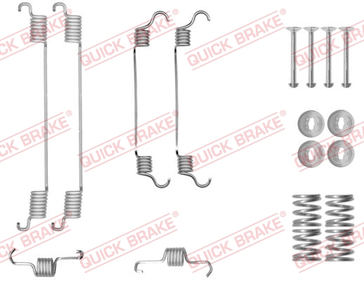105-0034 QUICK BRAKE Комплект пружинок колодок ручного гальма1