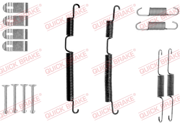 105-0045 QUICK BRAKE Комплект пружинок колодок ручного гальма1