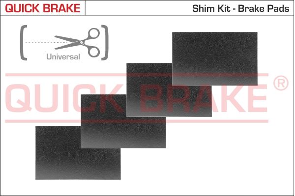 W1299 QUICK BRAKE Протишумні прокладки (універсальні)1