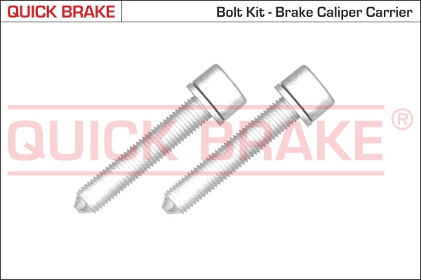 11612K QUICK BRAKE Комплект болтів гальмівного супорта1