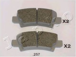 51257 JAPKO-Колодки гальмівні дискові задні1