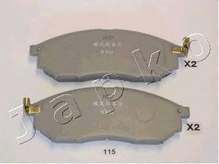 50115 JAPKO-Колодки гальмівні дискові передні1