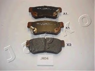 51H04 JAPKO-Колодки гальмівні дискові задні1