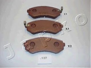 51137 JAPKO-Колодки гальмівні дискові задні1