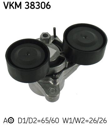 VKMA 38306 SKF Комплект доріжкового ремня (ролик, ремінь)1