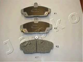 50427 JAPKO Колодки гальмівні дискові передні1