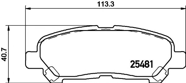 2548101 TEXTAR Гальмівні колодки до дисків1