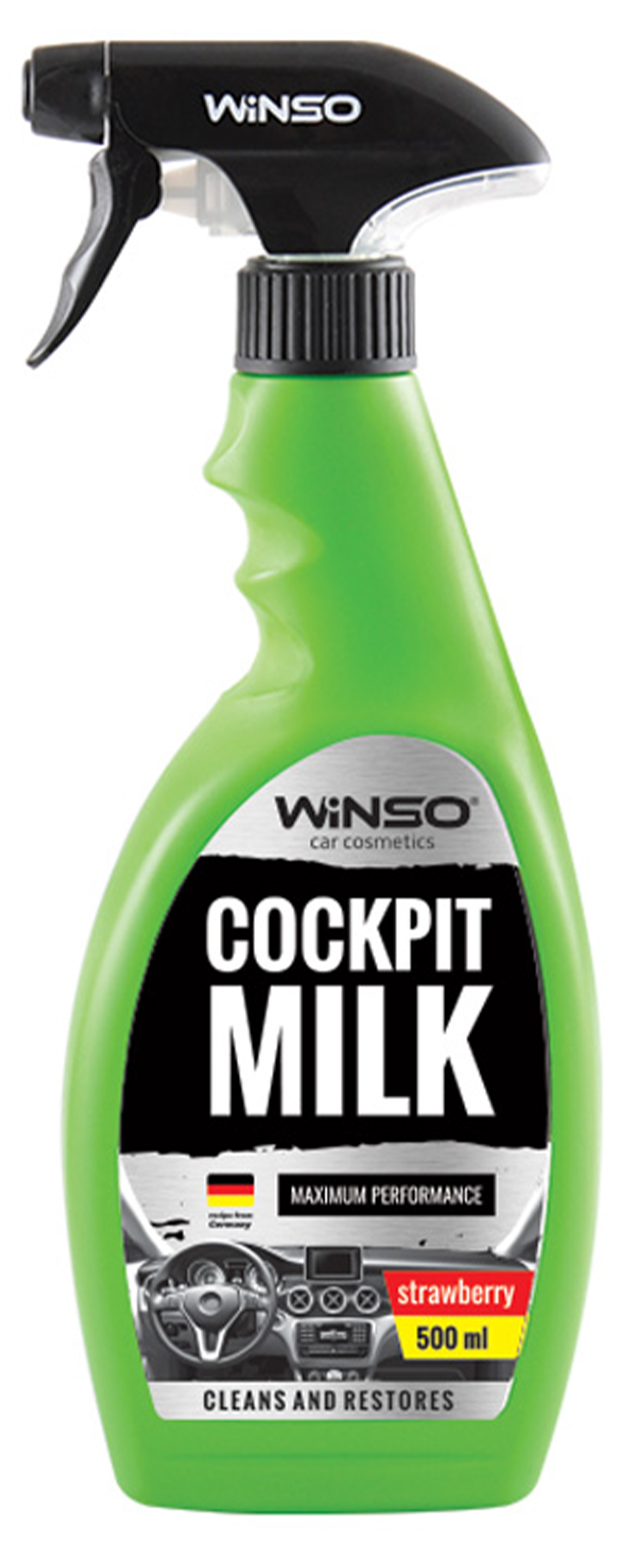 COCKPIT MILK Strawberry Поліроль-молочко для панелі приладів 500мл. (24шт/ящ1