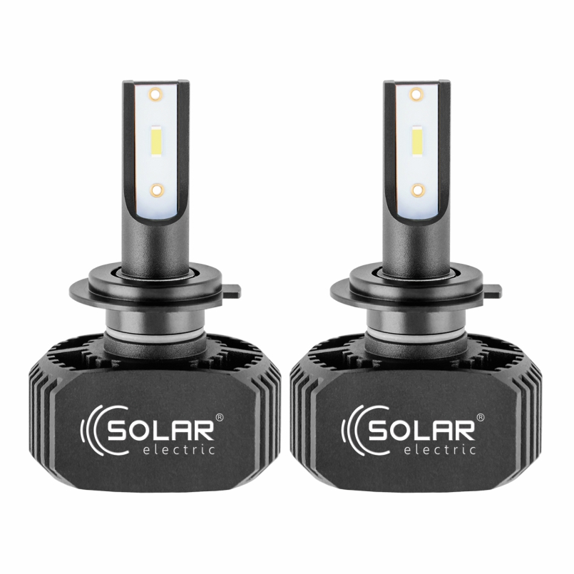 SOLAR Лампа LED H7 LED 12/24V 40W 5000Lm 6000K, CSP1860 2шт. (50шт.)1