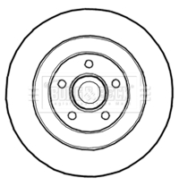 BBD5839S BORG & BECK - Диск гальмівний (1 шт)1