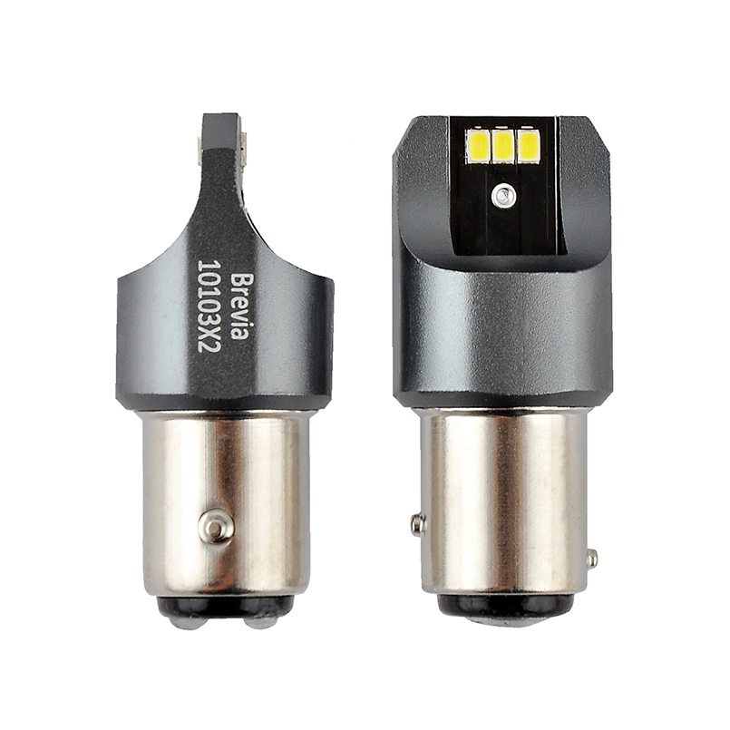 BREVIA Лампа світлодіодна Brevia Power P21/5W 330Lm 6x3020SMD 12/24V CANbus, 2шт. (20/200)1