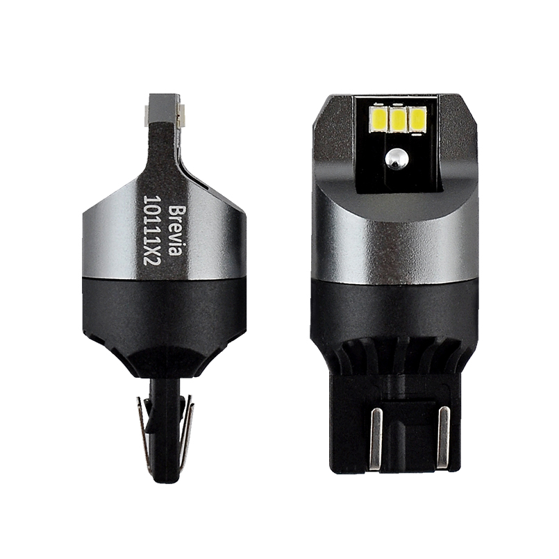 BREVIA Лампа світлодіодна Brevia Power W21/5W 330Lm 6x3020SMD 12/24V CANbus, 2шт. (20/200)1