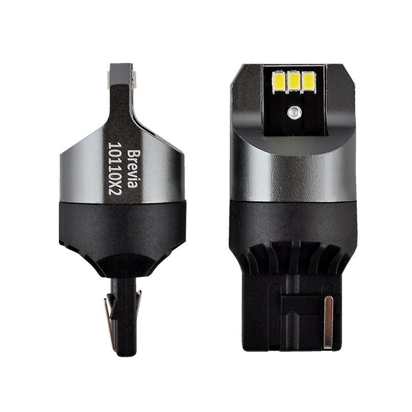 BREVIA Лампа світлодіодна Brevia Power W21W 330Lm 6x3020SMD 12/24V CANbus, 2шт. (20/200)1