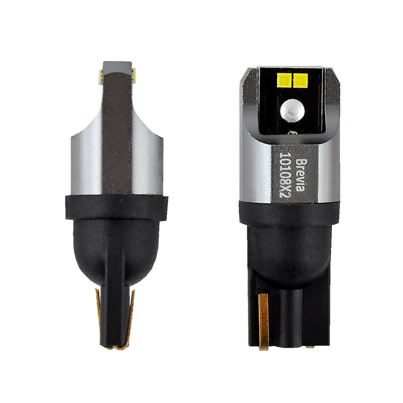 BREVIA Лампа світлодіодна Brevia Power W5W 150Lm 4x1616SMD 12/24V CANbus, 2шт. (20/200)1