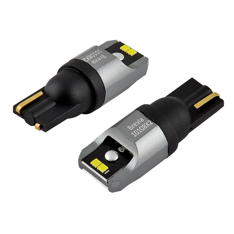 BREVIA Лампа світлодіодна Brevia Power W5W 150Lm 4x1616SMD 12/24V CANbus, 2шт. (20/200)2