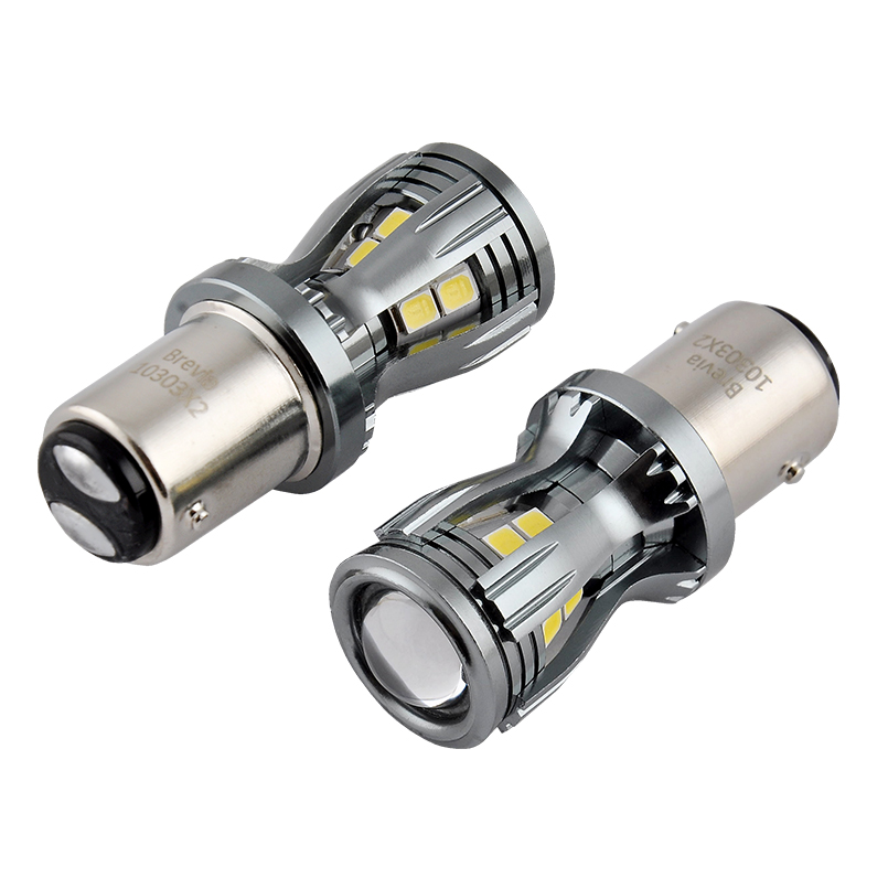 BREVIA Лампа світлодіодна Brevia PowerPro P21/5W 350Lm 14x2835SMD 12/24V CANbus, 2шт. (20/200)1