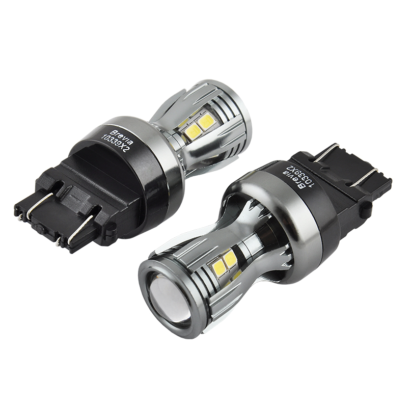 BREVIA Лампа світлодіодна Brevia PowerPro P27/7W (3157) 350Lm 14x2835SMD 12/24V CANbus, 2шт. (20/20)2
