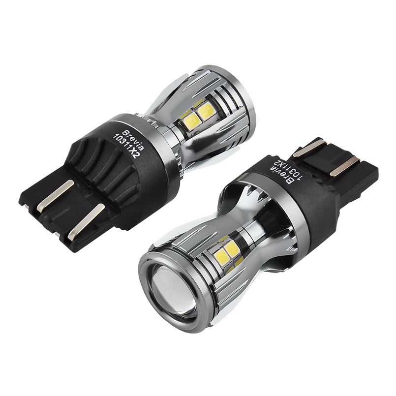 BREVIA Лампа світлодіодна Brevia PowerPro W21/5W 350Lm 14x2835SMD 12/24V CANbus, 2шт. (20/200)2