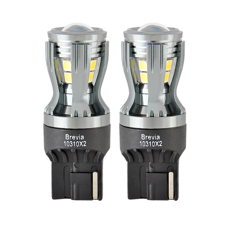 BREVIA Лампа світлодіодна Brevia PowerPro W21W 350Lm 14x2835SMD 12/24V CANbus, 2шт. (20/200)1