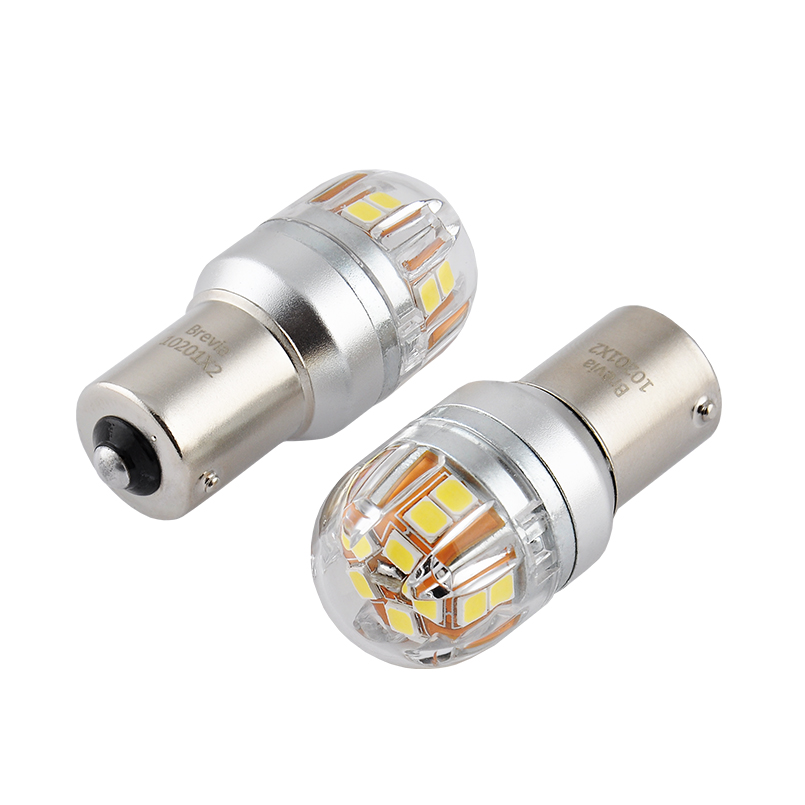 BREVIA Лампа світлодіодна Brevia S-Power P21W 330Lm 15x2835SMD 12/24V CANbus, 2шт. (20/200)2