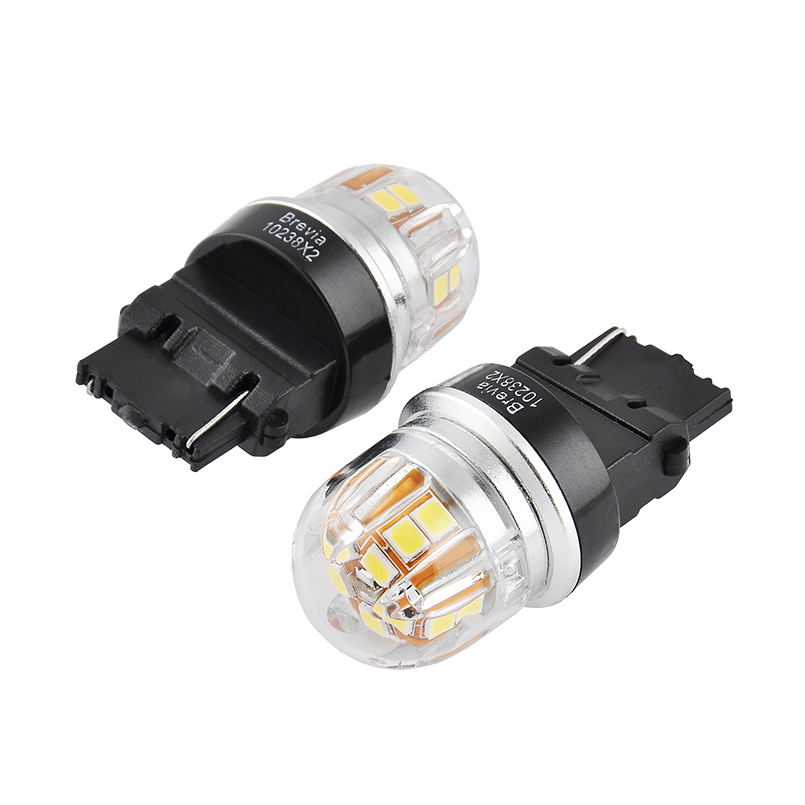BREVIA Лампа світлодіодна Brevia S-Power P27W (3156) 330Lm 15x2835SMD 12/24V CANbus, 2шт. (20/200)2
