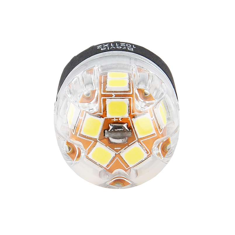 BREVIA Лампа світлодіодна Brevia S-Power W21/5W 330Lm 15x2835SMD 12/24V CANbus, 2шт. (20/200)1