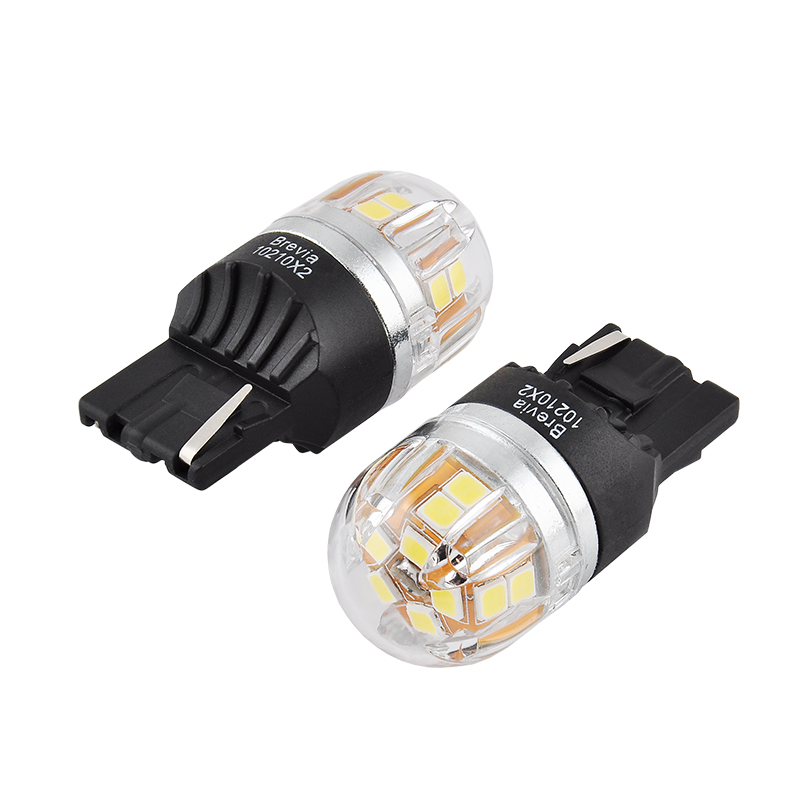 BREVIA Лампа світлодіодна Brevia S-Power W21W 330Lm 15x2835SMD 12/24V CANbus, 2шт. (20/200)2