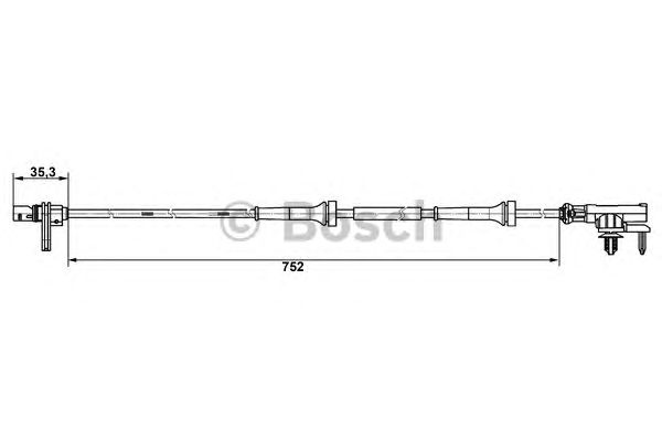 0265007638 BOSCH ДАТЧИК ABS WS76380