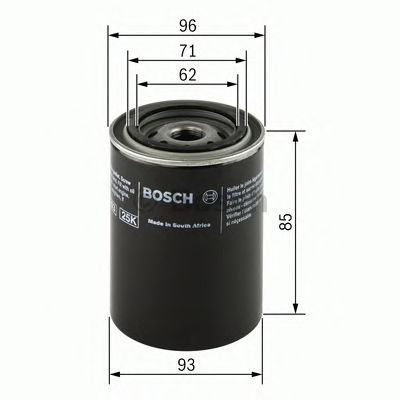 0451103219 BOSCH Фільтр оливи P32191