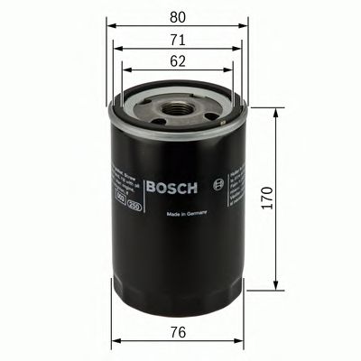 0451103249 BOSCH Фільтр оливи P32491