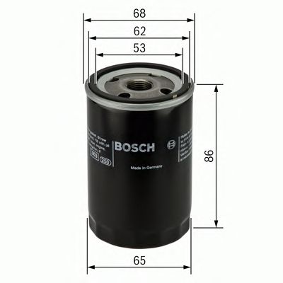 0451103276 BOSCH Фільтр оливи P32761